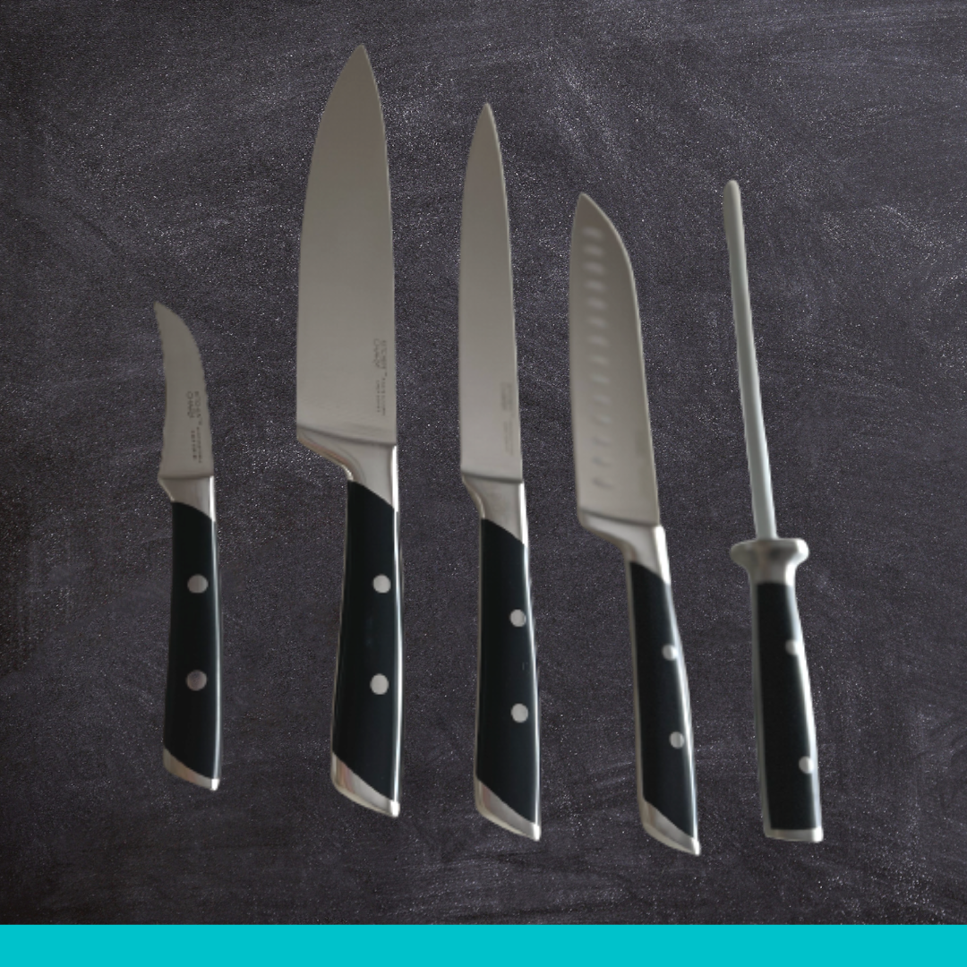 5-piece Essential Kitchen Knife Set - Chefs Delight